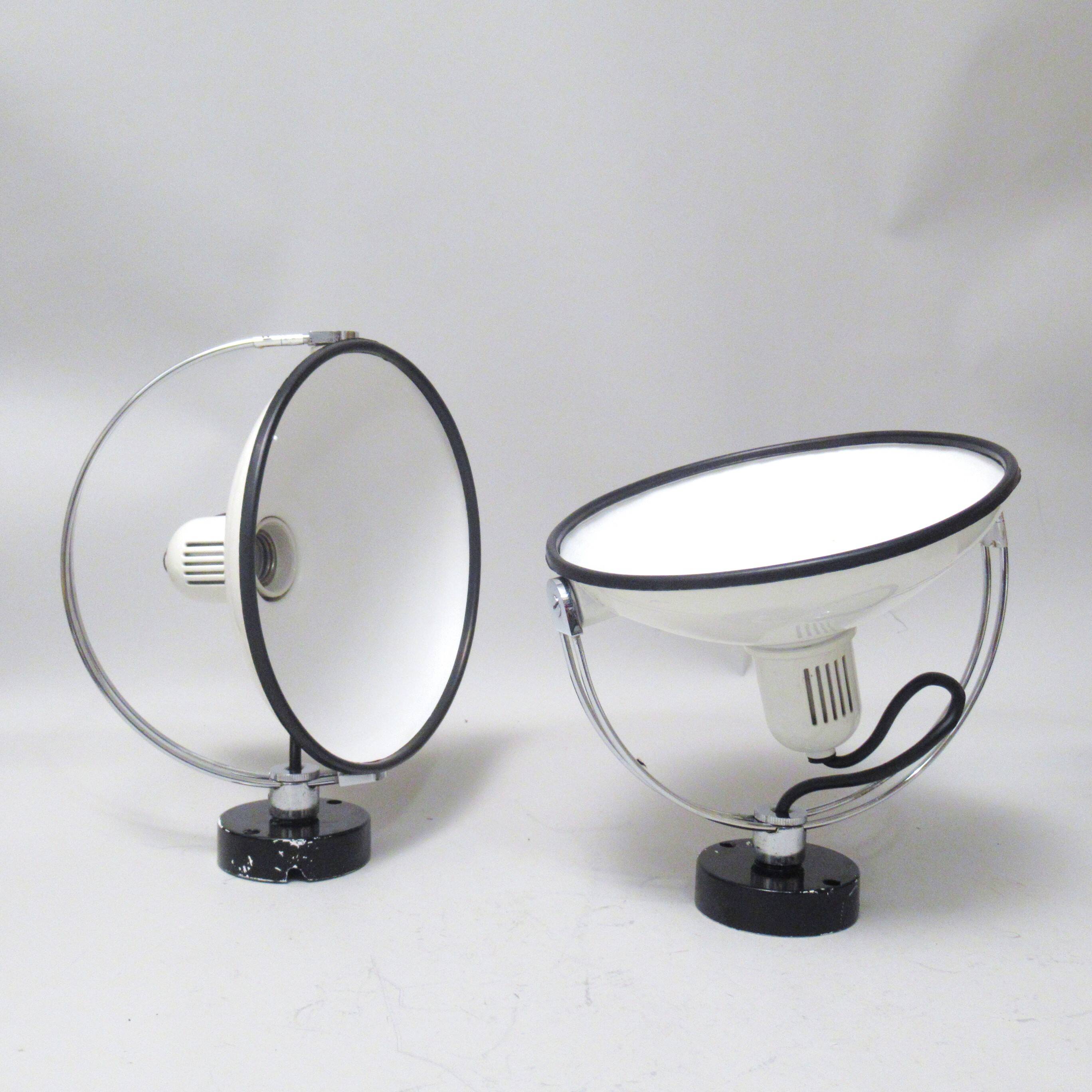Pair of Luna Bi Philips wall lights from the 70s