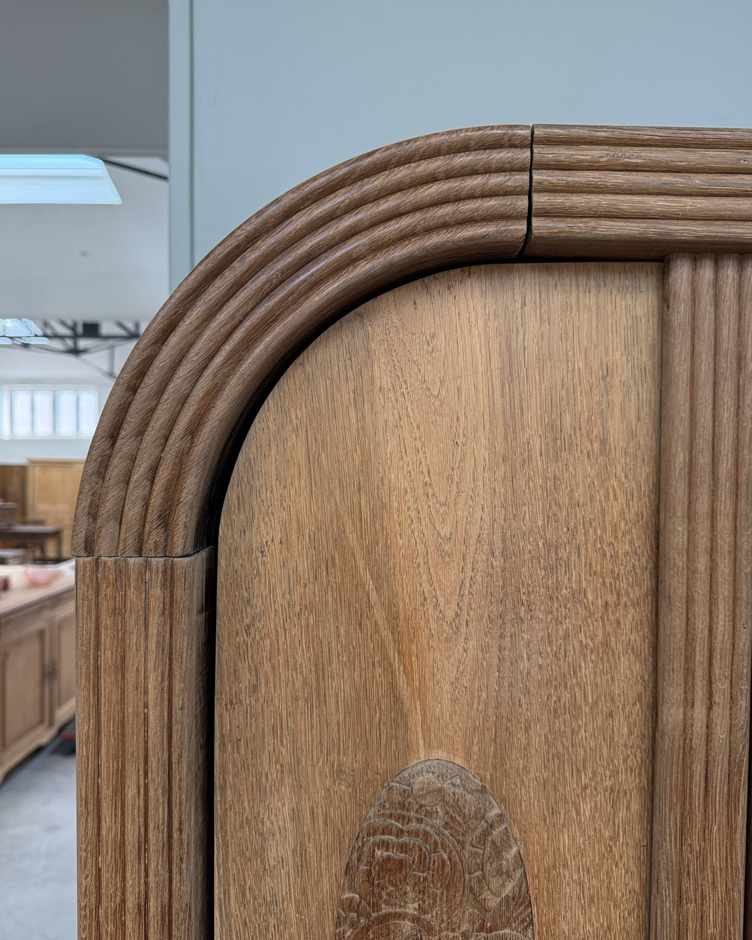 Art Deco oak wardrobe (renovated)