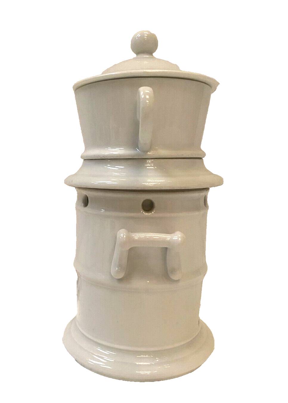 20th century white porcelain teapot