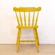 Oak Wooden Grid Seat Chair, Spain, 1950s