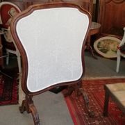 Rosewood fireplace screen and fabrics