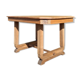 Art Deco table in solid elm