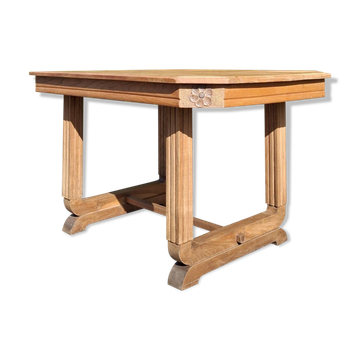 Art Deco table in solid elm