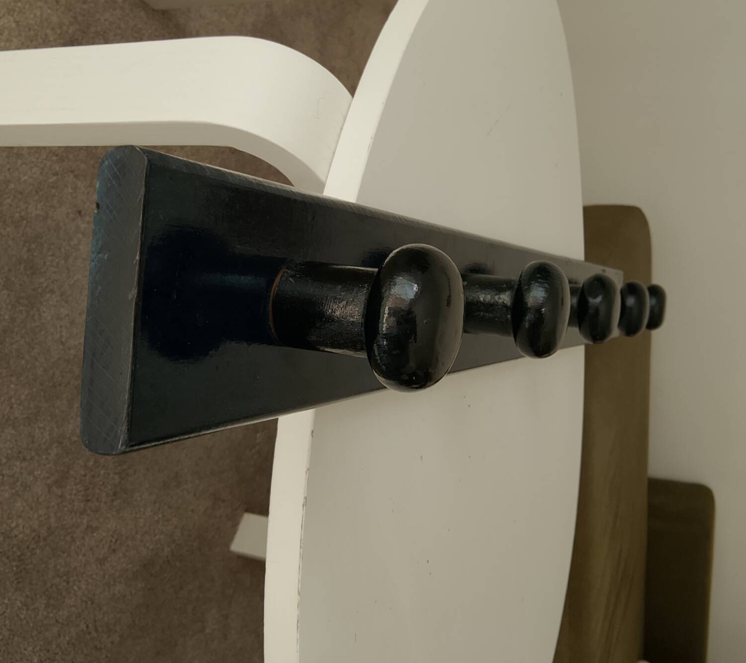 Vintage 1960s wall coat rack