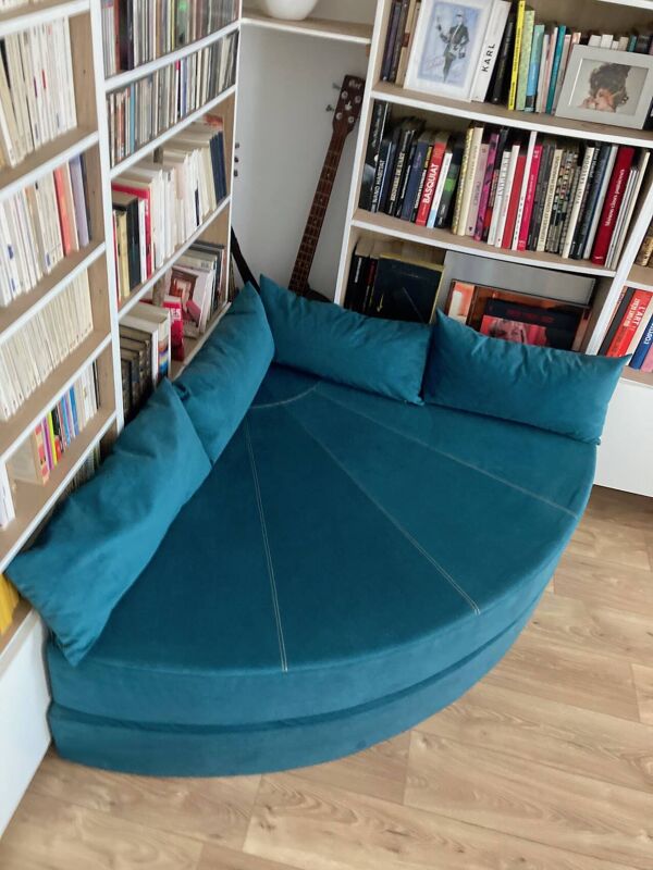 Chauffeuse d'angle convertible