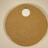 Round mirror in gilded metal 24 cm