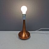 Copper table lamp, designed by Jo Hammerborg for Fog&Mørup Denmark in 1972. Model Orient