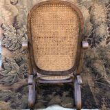 Rocking chair vintage cannée