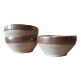 Small stoneware bowls from Digoin, rustic serving bowls