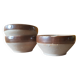 Small stoneware bowls from Digoin, rustic serving bowls