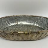 silver metal basket