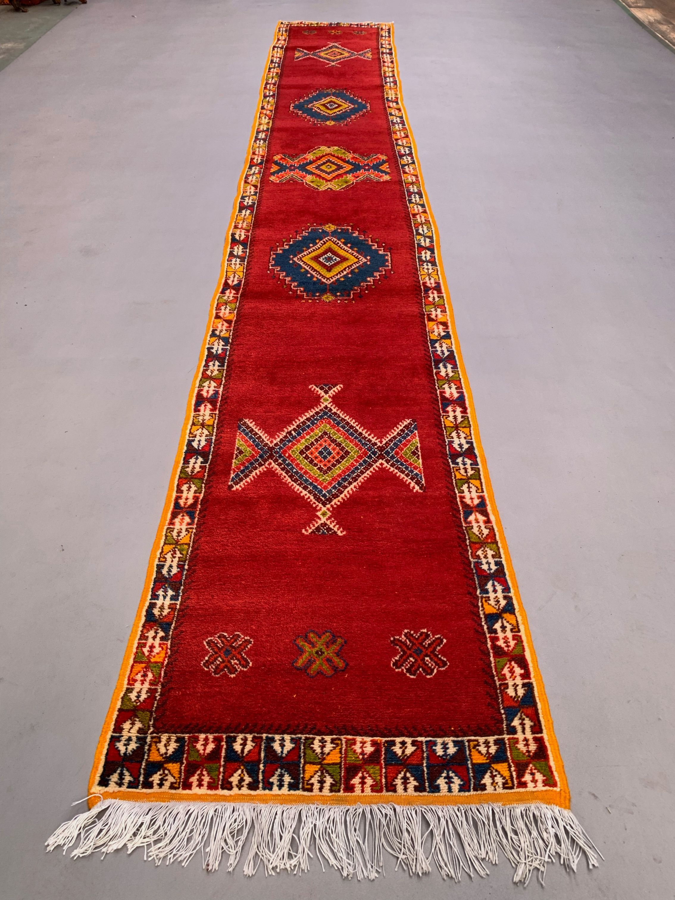 Vintage Moroccan Runner Rug 505x77 cm