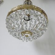 "Hot air balloon" chandelier with Deknudt stamps, 40s