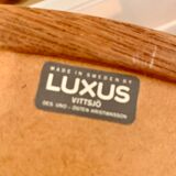 Round Teak Mirror,  Luxus, Sweden, 1960s 45cm