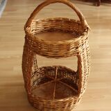 Handmade wicker bottle holder