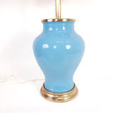Foot lamp ceramic and brass vintage 50/60 s