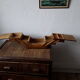 Boite à couture en bois vintage