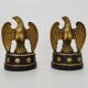 Pair of Hollywood Regency golden eagle bookends by Borghese. 60s