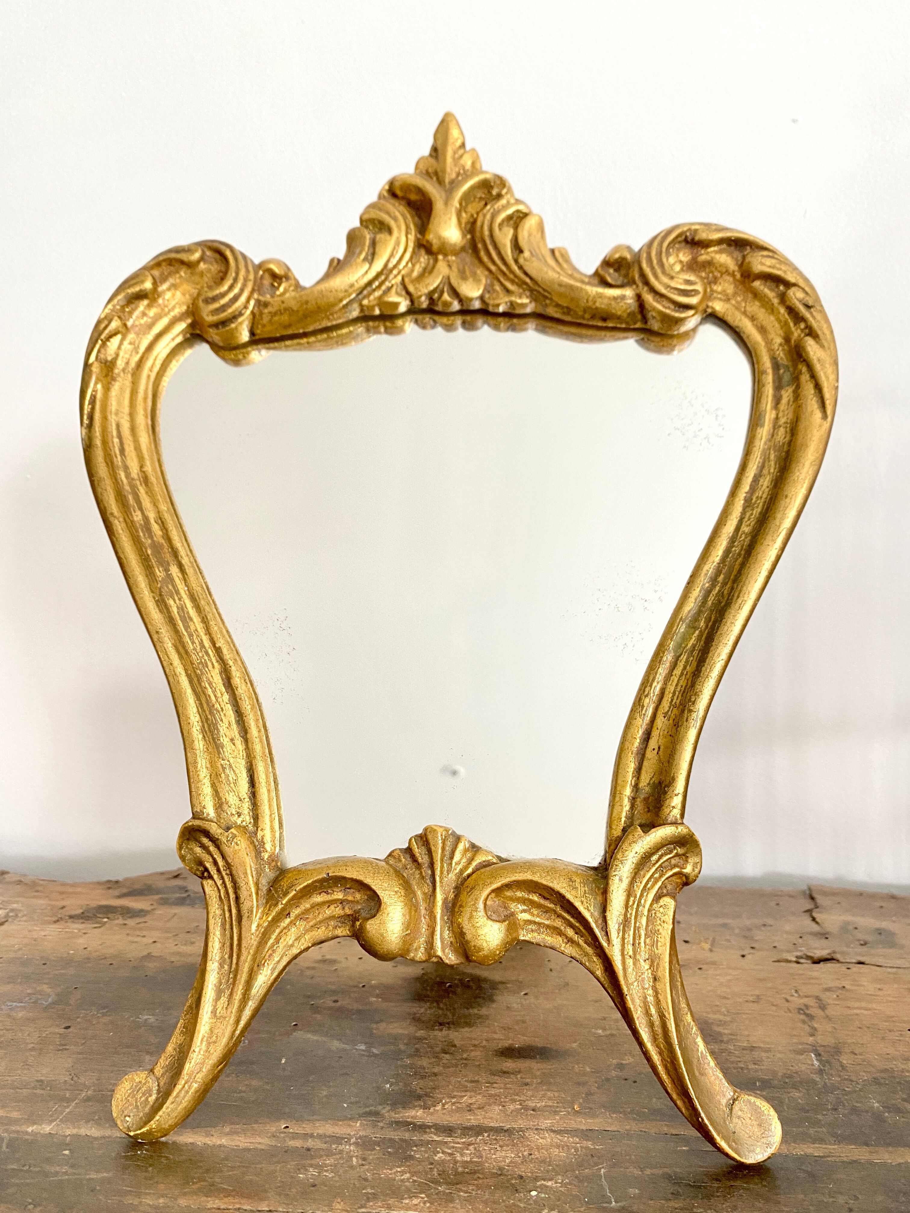 Old golden mirror