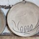 Duo of ceramic plates decorated with vintage foliage