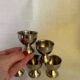 Set de 5 coquetiers en acier inoxydable
