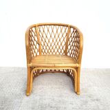 1970s adult rattan armchair