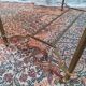 Vintage coffee table in brass and glass