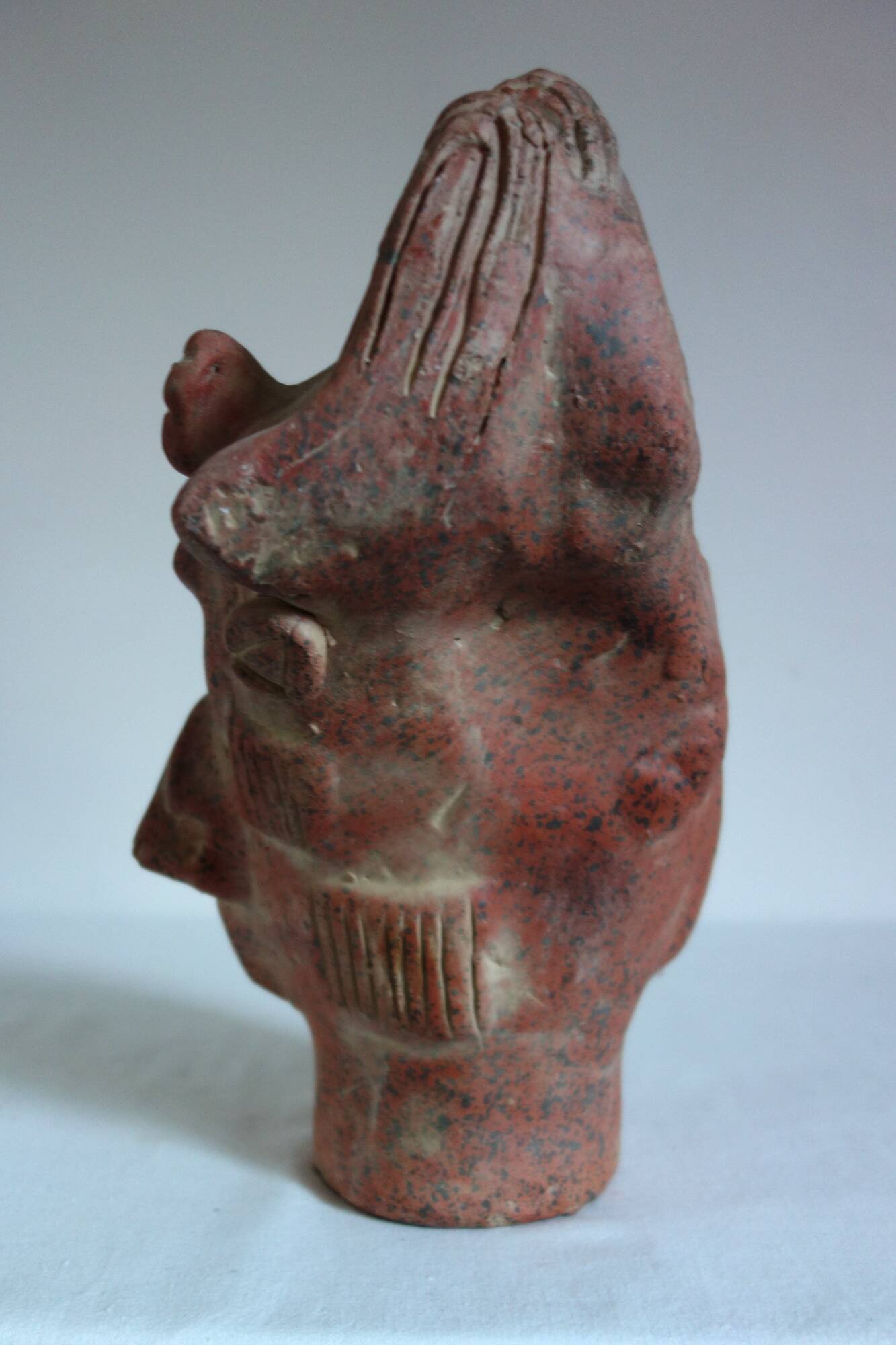 Grande sculpture tête maya roi Pakal, Mexique