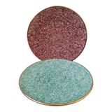 Set of 2 vintage Magdalithe plates made in France