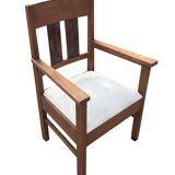 Set of four Art Deco chairs oak Amsterdam School Design 30's