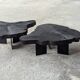 Burnt wood coffee table