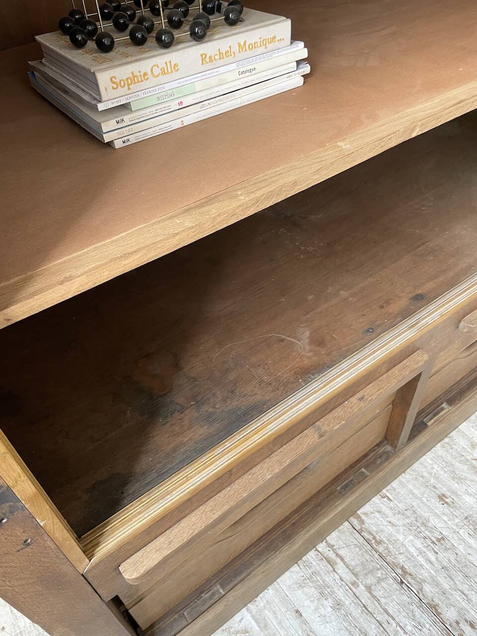 XXL oak display cabinet furniture