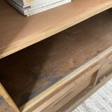 XXL oak display cabinet