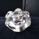 Imposing asymmetrical crystal candle holder