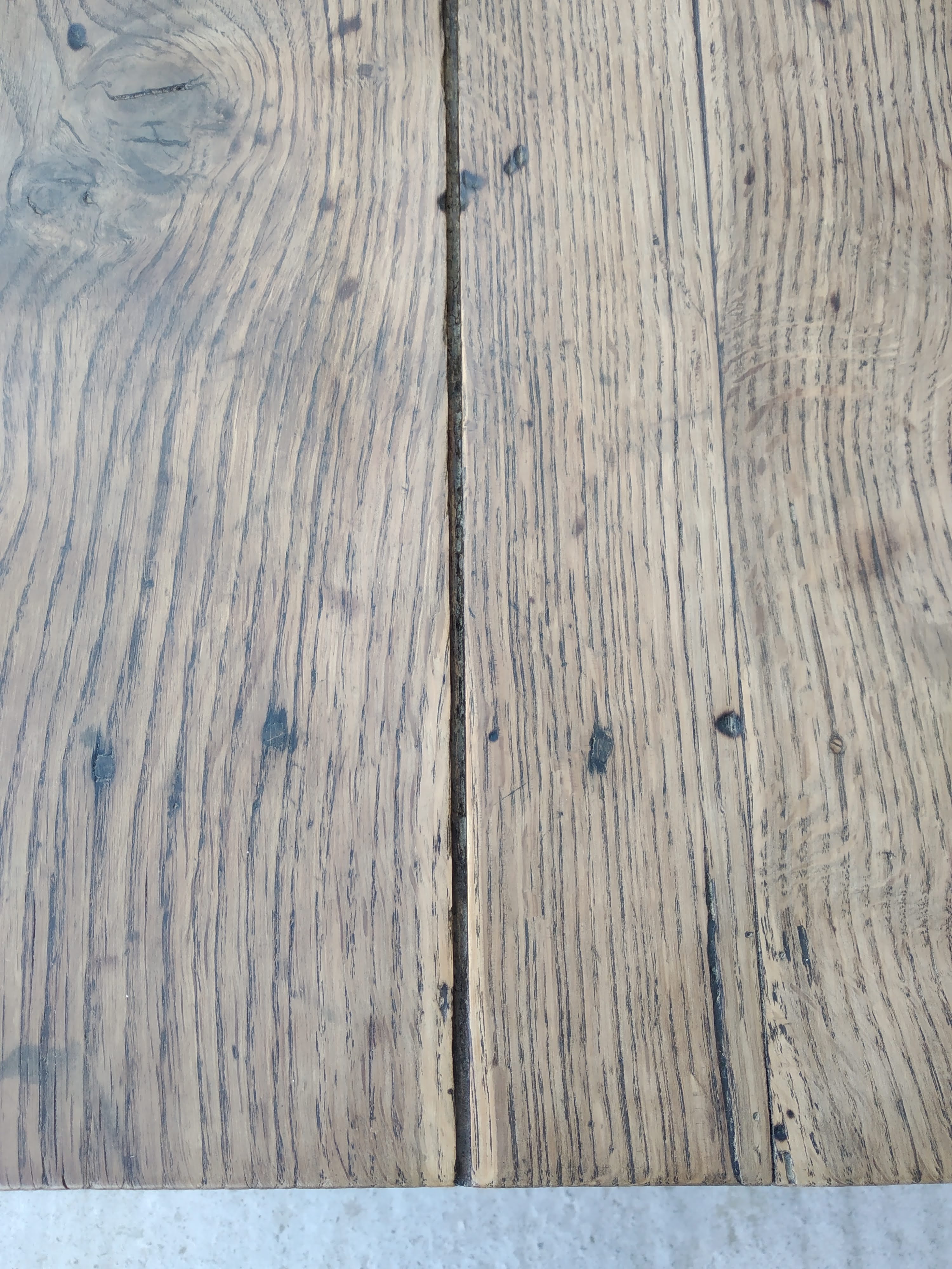 Farmhouse coffee table with solid wood drawer