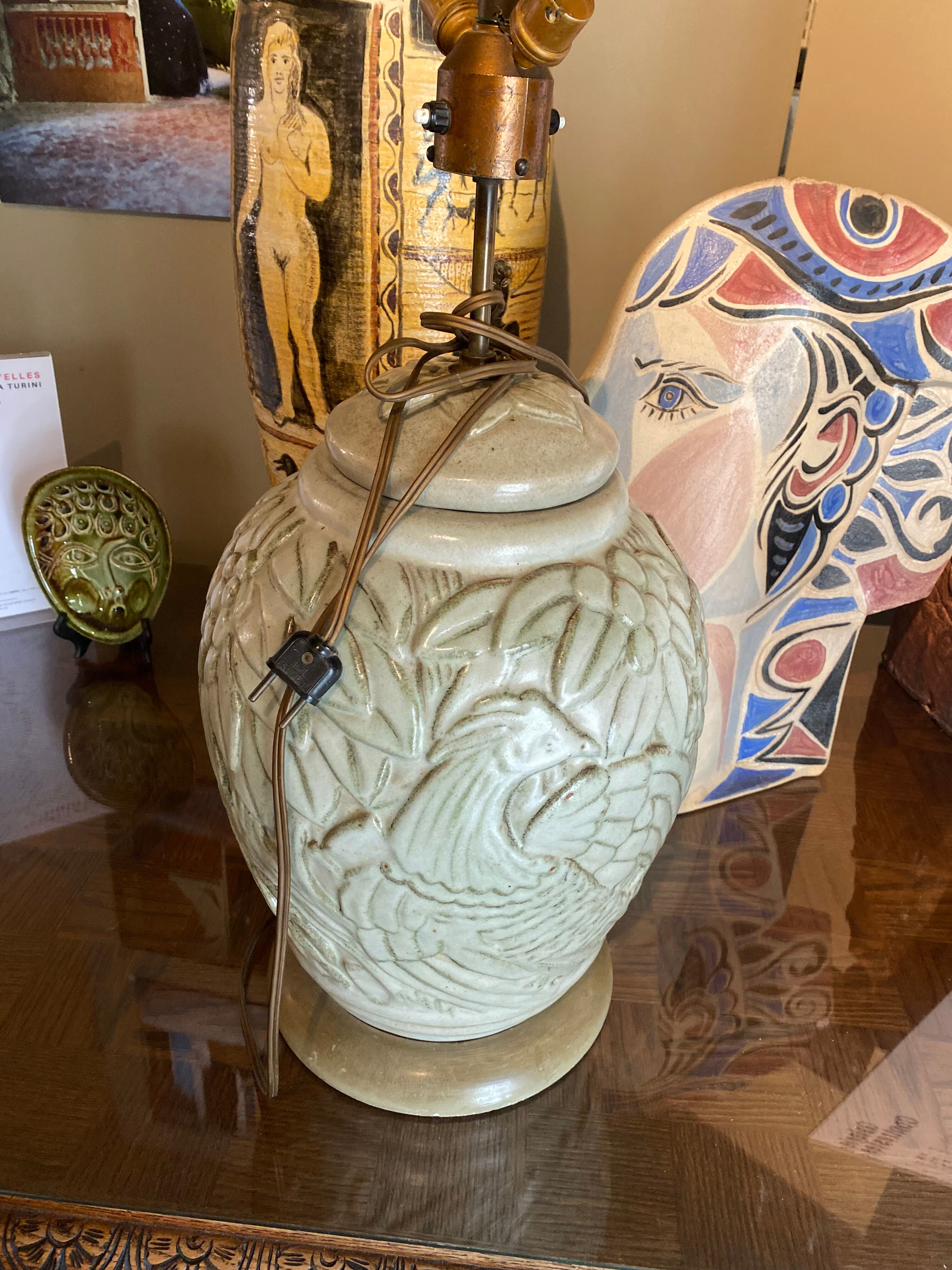 Mougin ceramic lamp 1930