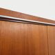 Vintage Scandinavian modernist wardrobe in teak and metal from the 1960s.