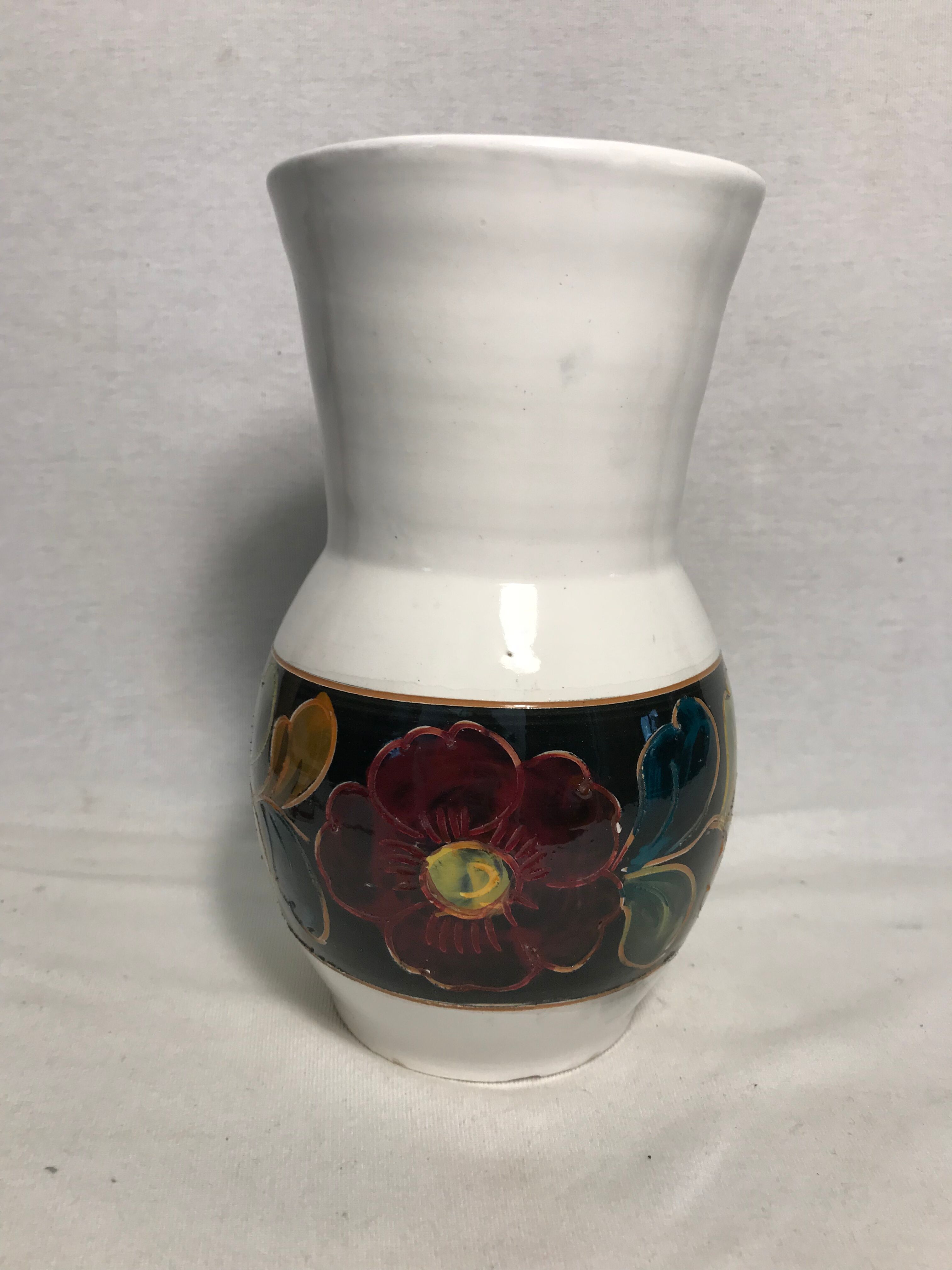 Old glazed ceramic vase