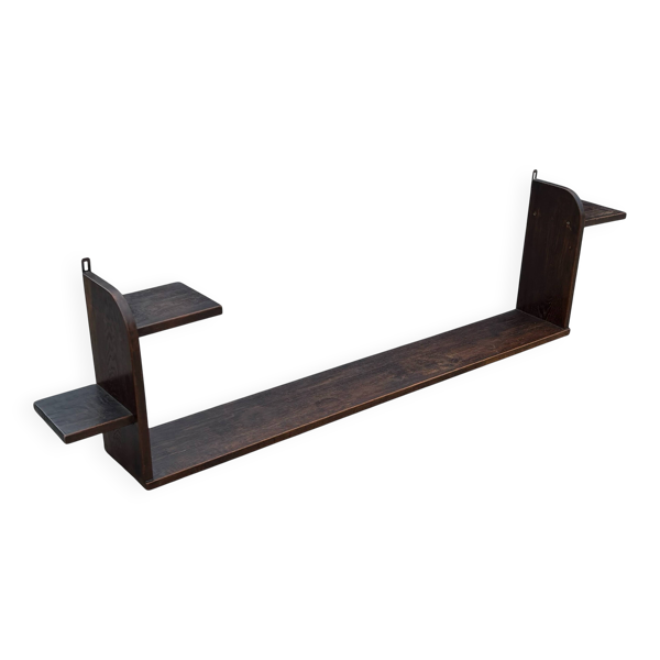 Étagère murale Art Déco en chêne, années 1920