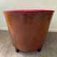Fauteuil bergère Art Déco en loupe d’orme et velours