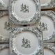 Lot de 8 assiettes terre de fer Saint Amand Fontana
