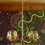 Chandelier, pendant light, vintage ceiling light, Space Age, Murano by "Carlo Nason"