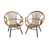 Duo rattan chairs