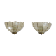 Pair of mother-of-pearl /vintage wall lamps