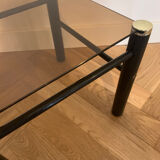 Small smoked glass table
