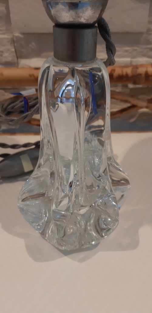 Glass foot lamp