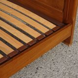 Art Deco walnut bed for 140/190cm base