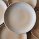 Service de 6 assiettes vintage en grès