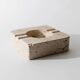 Vintage alabaster ashtray from the 1960s, beige stone, mid-century design, San Gimignano, Italy.