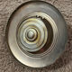 Vintage metal ashtray with magazine holder